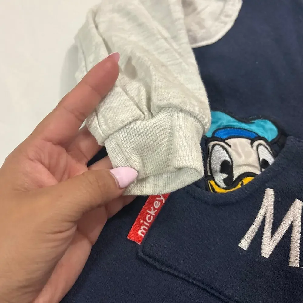 Vintage Mickey & Co Embroidered 90s Pluto Boys 24M Disney One Piece Overalls
